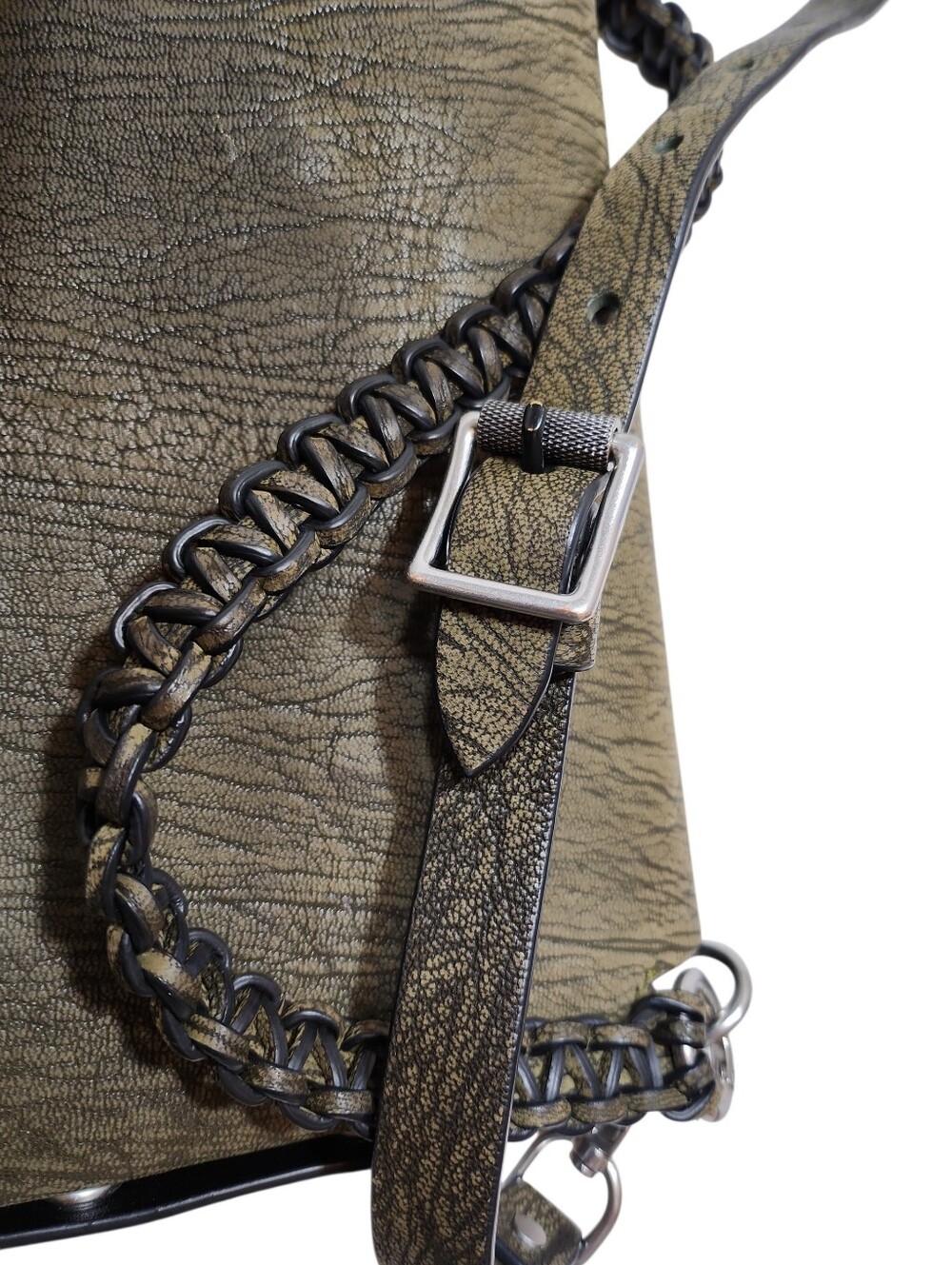 Rag & Bone Atlas shoulder bag in a military green textured leather - Picture 16 of 16